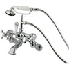 Kingston Brass CC463T Vintage Wall Mount Tub Filler with Adjustable Centers