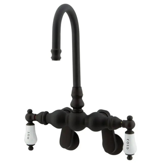 Kingston Brass CC85T Vintage Wall Mount Tub Filler with Adjustable Centers