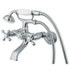 Kingston Brass KS265 Vintage Wall Mount Tub Filler with Adjustable Centers