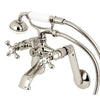 Kingston Brass KS269X Wall Mount Clawfoot Tub Faucet With Hand Shower Kingston Brass