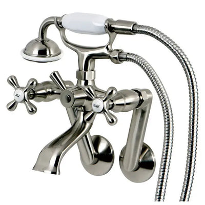 Kingston Brass KS269X Wall Mount Clawfoot Tub Faucet With Hand Shower