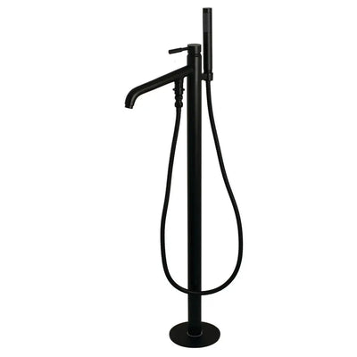 Kingston Brass KS813 Concord Floor Mount Tub Filler with Hand Shower Kingston Brass