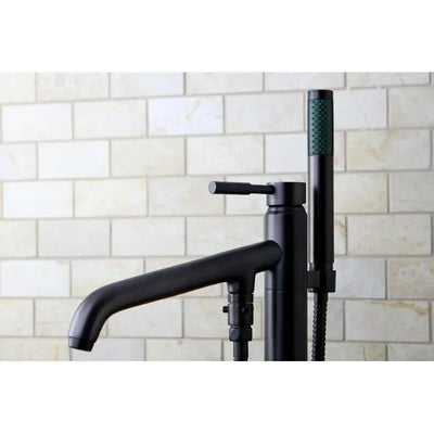 Kingston Brass KS813 Concord Floor Mount Tub Filler with Hand Shower