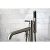 Kingston Brass KS813XDPL Paris Single Handle Freestanding Tub Faucet Kingston Brass