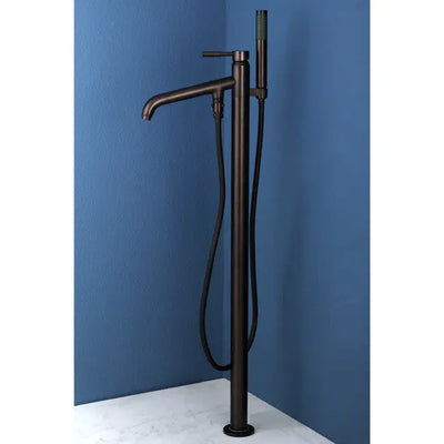 Kingston Brass KS813 Concord Floor Mount Tub Filler with Hand Shower