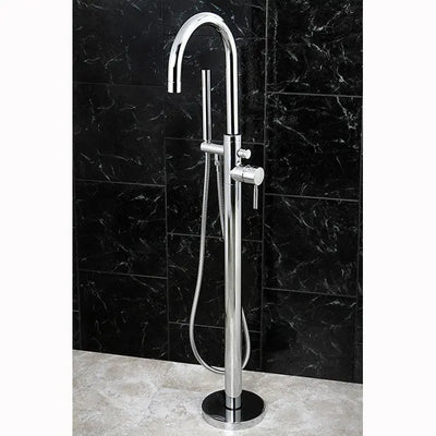 Kingston Brass KS815 Concord Floor Mount Tub Filler with Hand Shower