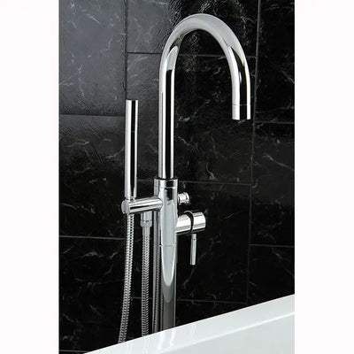 Kingston Brass KS815 Concord Floor Mount Tub Filler with Hand Shower