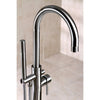 Kingston Brass KS815 Concord Floor Mount Tub Filler with Hand Shower