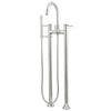 Kingston Brass KS835 Concord Floor Mount Tub Filler with Hand Shower