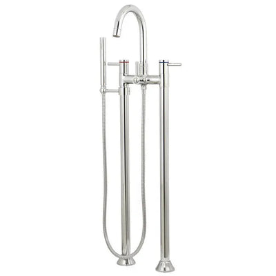 Kingston Brass KS835 Concord Floor Mount Tub Filler with Hand Shower