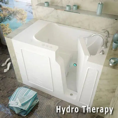 MediTub 2952 Series 29 x 52 Gelcoat Fiberglass Walk-In Bathtub SW Corp