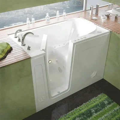 MediTub 3054 Series 30 x 54 Acrylic Fiberglass Walk-In Bathtub