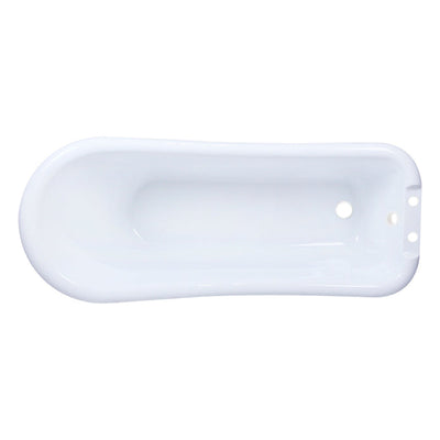 Kingston Brass Aqua Eden VT7DE672826WAC 67" Acrylic Single Slipper Clawfoot Tub Kingston Brass