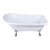 Kingston Brass Aqua Eden VT7DE672826WAC 67" Acrylic Single Slipper Clawfoot Tub Kingston Brass