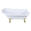 Kingston Brass Aqua Eden VT7DE672826WAC 67" Acrylic Single Slipper Clawfoot Tub Kingston Brass