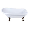 Kingston Brass Aqua Eden VT7DE672826WAC 67" Acrylic Single Slipper Clawfoot Tub Kingston Brass