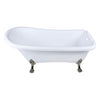 Kingston Brass Aqua Eden VT7DE672826WAC 67" Acrylic Single Slipper Clawfoot Tub Kingston Brass