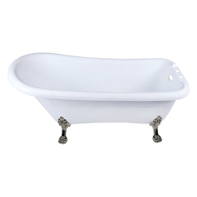 Kingston Brass Aqua Eden VT7DE672826WAC 67" Acrylic Single Slipper Clawfoot Tub Kingston Brass