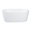 Aqua Eden 51-Inch Acrylic Freestanding Tub with Drain, Glossy White - VTDE512823 Kingston Brass