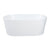 Aqua Eden 51-Inch Acrylic Freestanding Tub with Drain, Glossy White - VTDE512823