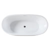 Kingston Brass Aqua Eden VTDE673123S 67-Inch Acrylic Double Ended Freestanding Tub with Drain