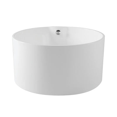 Kingston Brass Aqua Eden VTRO454523 45" Round Acrylic Freestanding Tub Kingston Brass