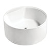 Kingston Brass Aqua Eden VTRO535322 53" Round Acrylic Freestanding Tub with Drain Kingston Brass