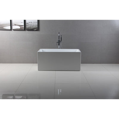 Kingston Brass Aqua Eden VTSQ512823 51" Modern Freestanding Acrylic Bathtub Kingston Brass