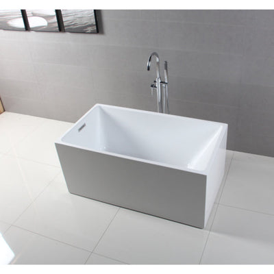 Kingston Brass Aqua Eden VTSQ512823 51" Modern Freestanding Acrylic Bathtub Kingston Brass