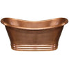 Whitehaus Collection WHCT-1003 Handmade Double Ended Freestanding Copper Bathtub