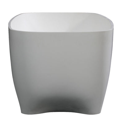 ALFI brand AB9980 67" White Matte Solid Surface Resin Freestanding Bathtub Alfi Trade Inc