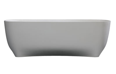 ALFI brand AB9980 67" White Matte Solid Surface Resin Freestanding Bathtub Alfi Trade Inc