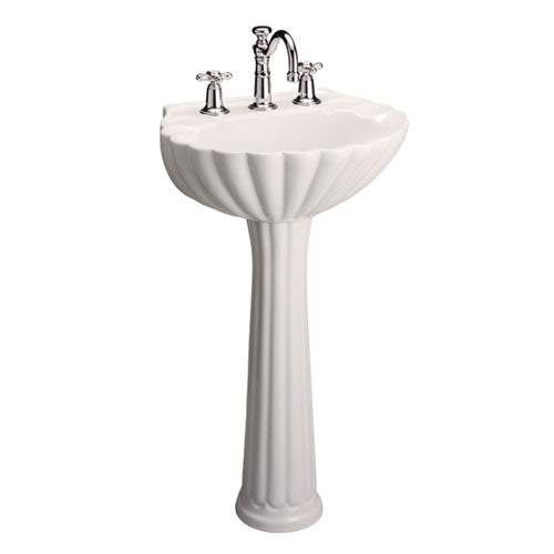 Barclay Bali Pedestal Lavatory Bathroom Sink 4 inch faucet