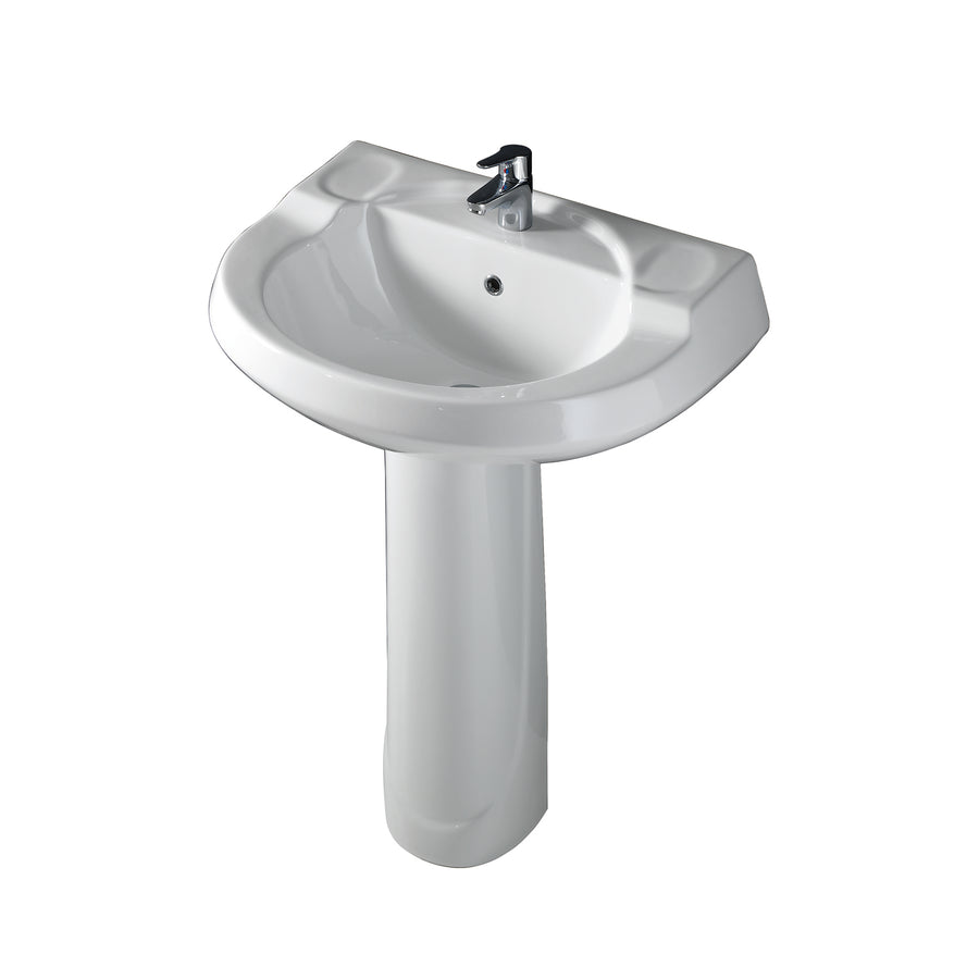 Barclay Wynne 705 Pedestal Lavatory Bathroom Sink 8 inch faucet