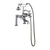 Barclay 4601 Clawfoot Tub Filler – Elephant Spout, Hand Held Shower, 6″ Elbow Mounts