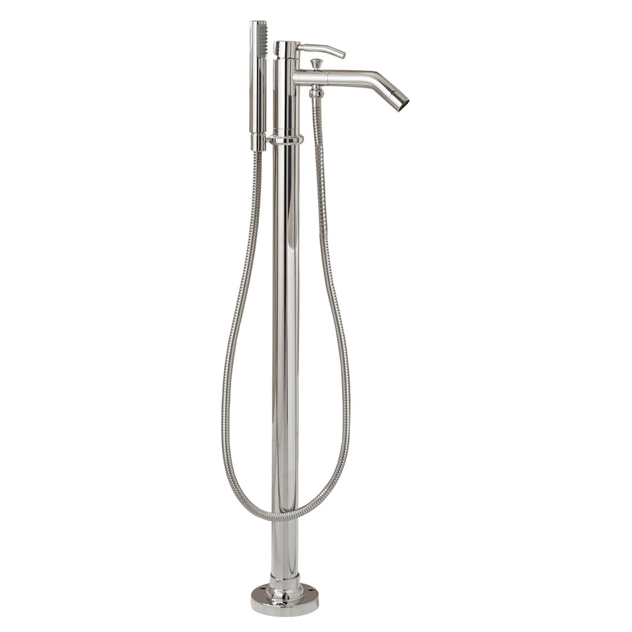 Barclay Products 7934-BN Madon Freestanding Tub Filler Brushed Nickel in White Background