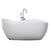 A & E Bath and Shower Axel 68" Premium Acrylic Oval Freestanding Bathtub