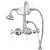 Barclay Products 4022-PL Clawfoot Tub Filler – Diverter Faucet with Code Gooseneck Spout