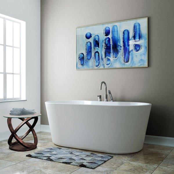 A&E Bath and Shower Sorel 62" Acrylic Freestanding Tub